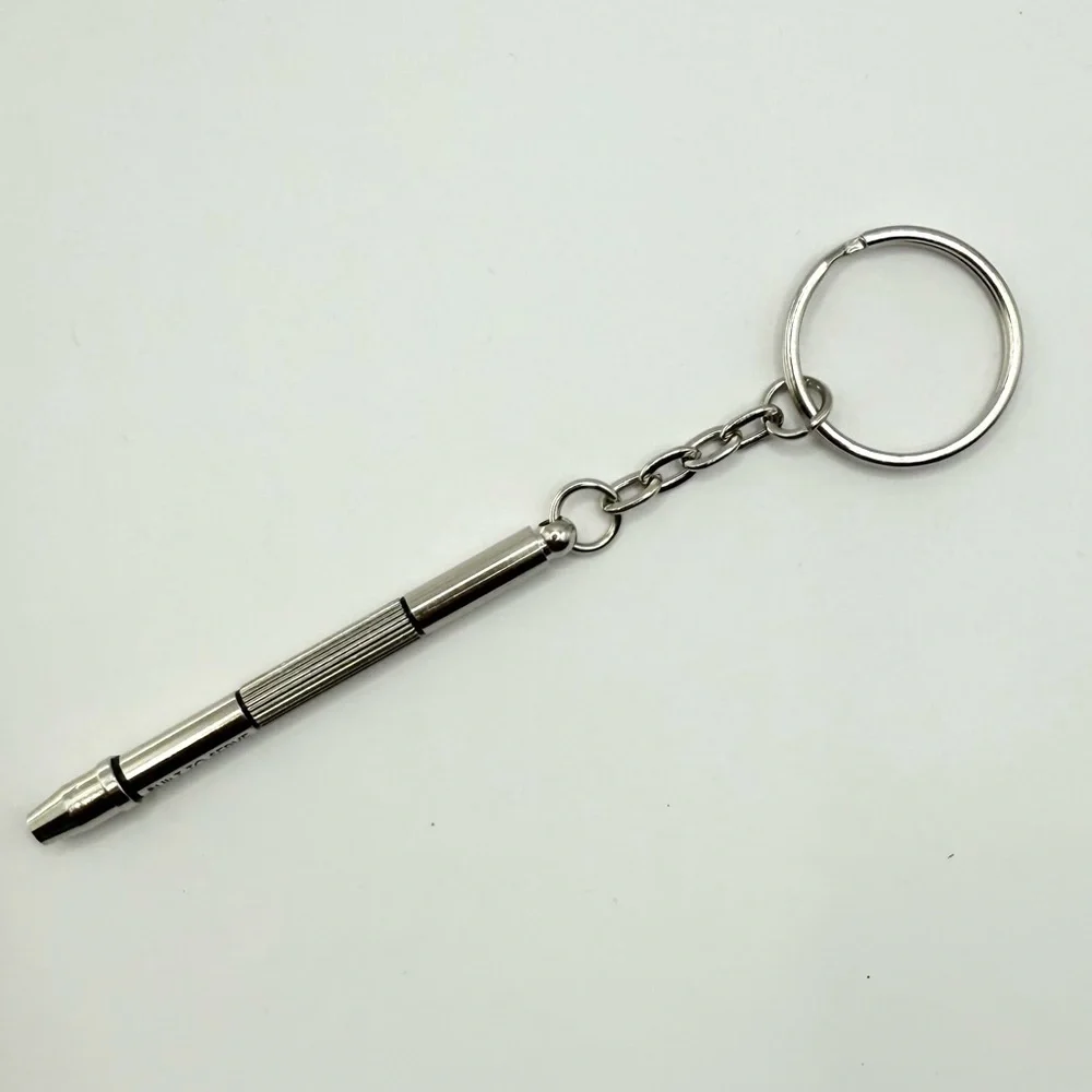 Silver Build To Serve Keychain Tool